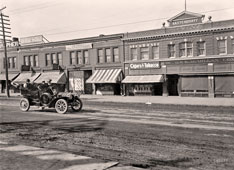 Detroit. Jefferson Avenue, Bastendorff block and G & R McMillan Co store, circa 1910