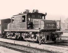 Detroit. Michigan Central Railroad - Electric engine, Detroit River tunnel, circa 1910