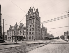 Detroit. Union Depot, Fort and Third Streets, 1909