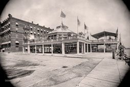 Detroit. Wayne Hotel pavilion, Third Street, Detroit River, circa 1910