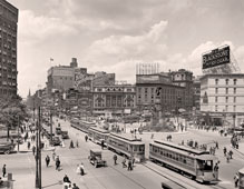 Detroit. Woodward Avenue, 1917