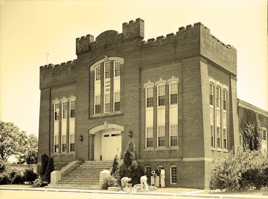 Dover. State armory at Dover, 1938