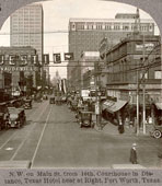 Fort Worth. Main Street from 10th Street