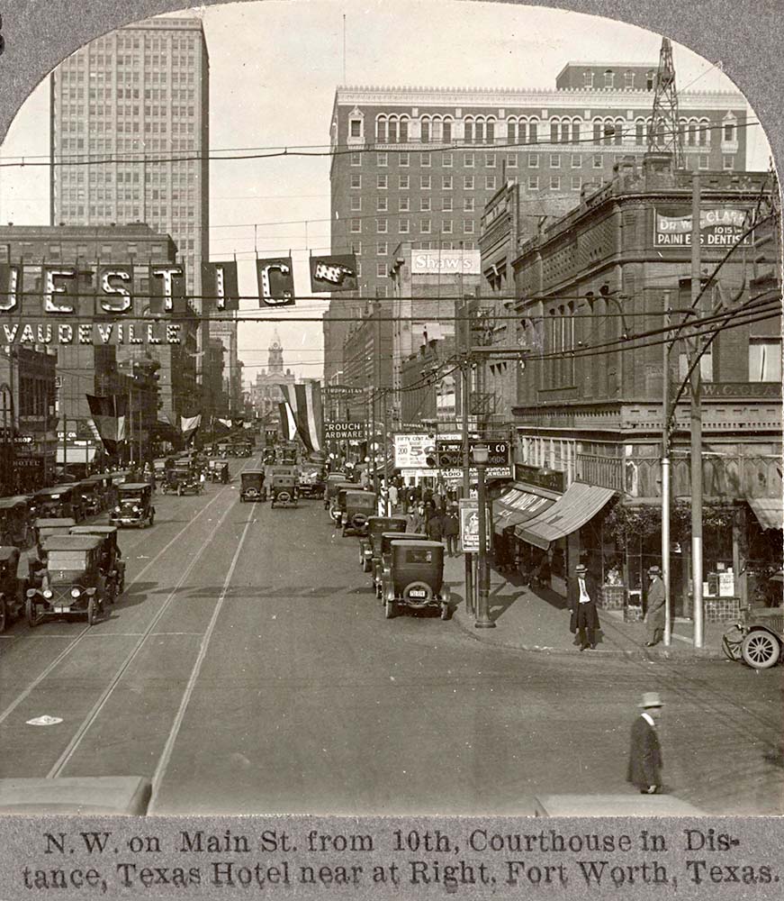Fort Worth, Texas. Main Street from 10th Street