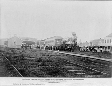 Houston. First through train, 1880