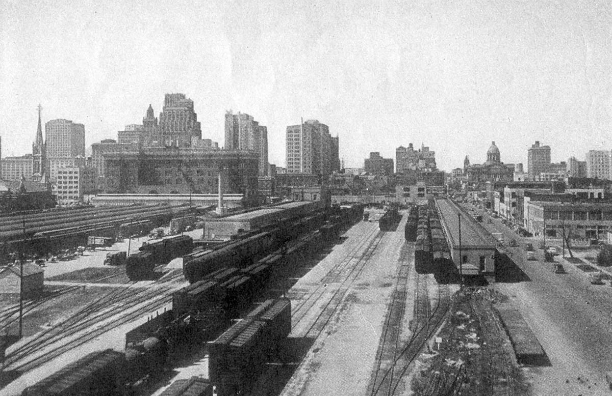 Houston. Railroad station, 1940's
