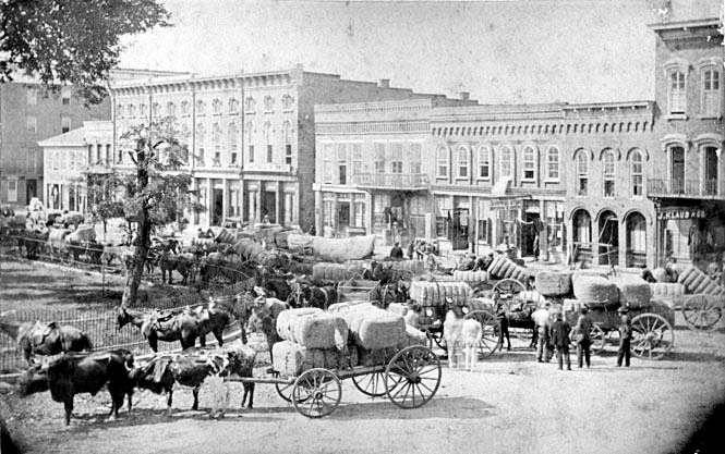 Huntsville. Courthouse Square, 1871