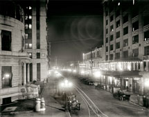 Jacksonville. Forsyth Street at Night, circa 1910