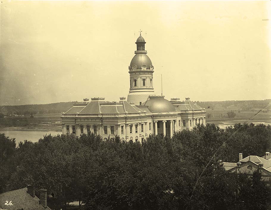 Jefferson City. Missouri state capitol, 1910