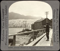 Juneau. Power house at Mendenhall Glacier, between 1920 and 1930