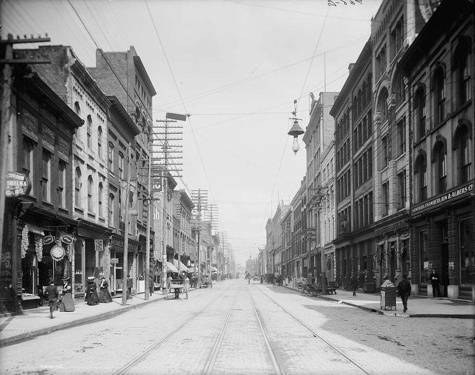 Knoxville. Gay Street in the early 1900s