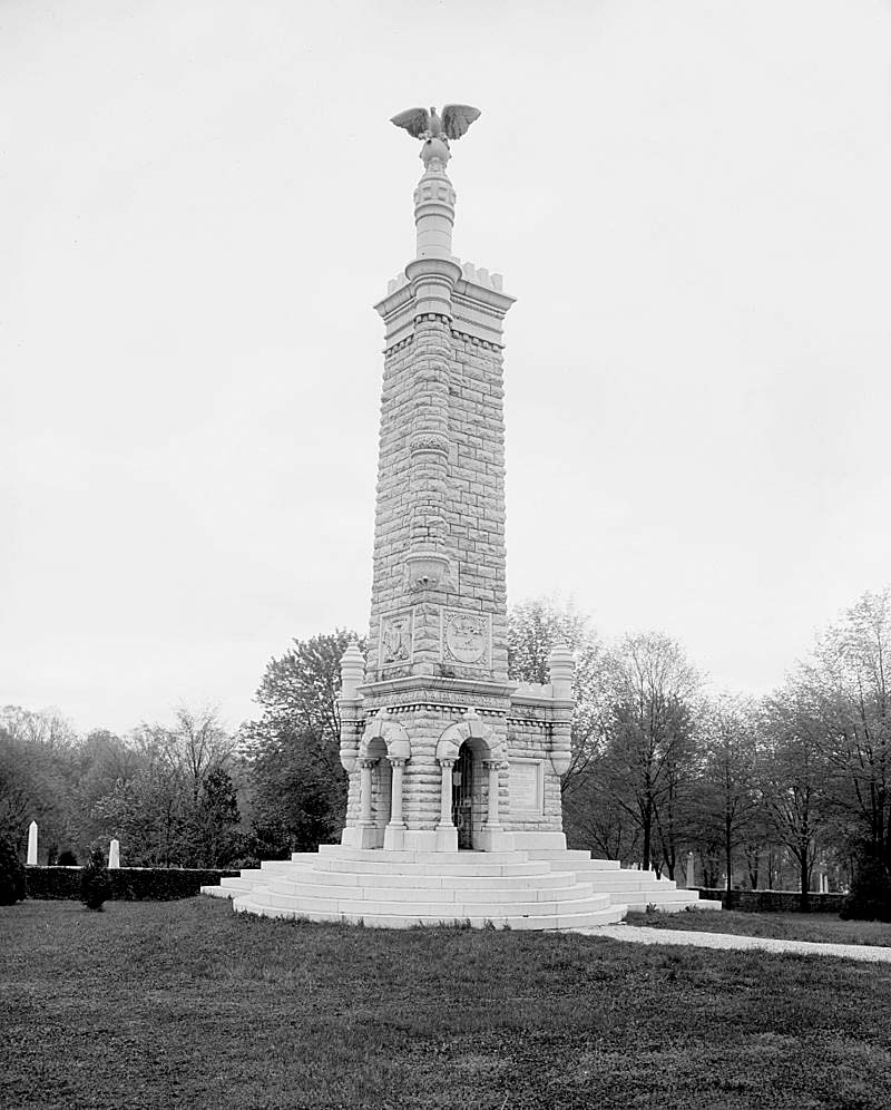Knoxville. The Union Army monument at the Knoxville National Cemetery, 1906
