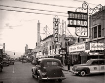 Las Vegas. Fremont Street, Clubs Row, 1940s
