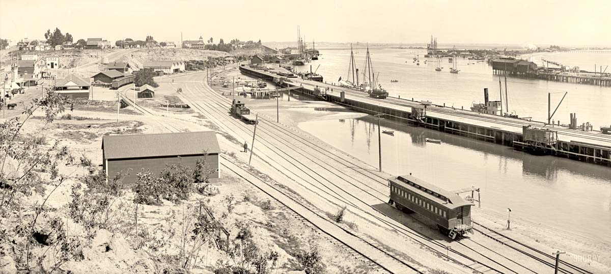 Los Angeles. The Harbor at San Pedro, circa 1899