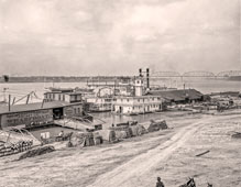 Louisville. Ohio River, levee, circa 1905