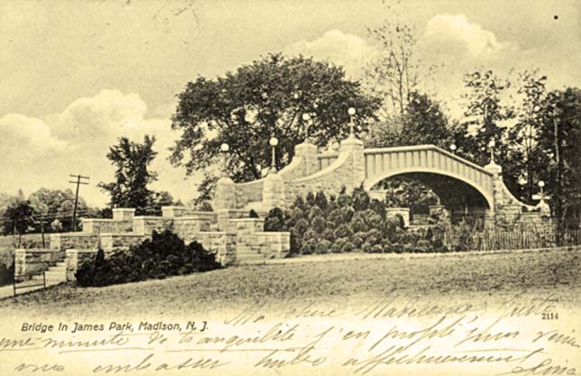 Madison. Bridge in James Park, 1907