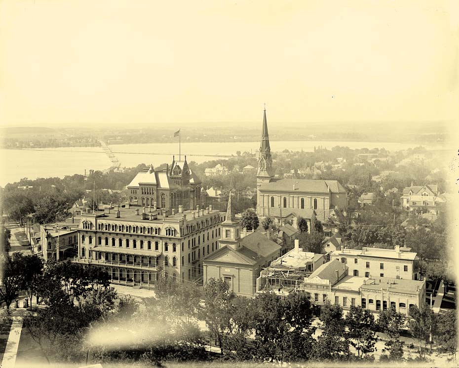 Madison. Panorama from Capitol dome, 1880
