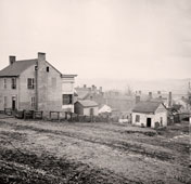 Nashville. View to residential buildings in first day of the fight, December 15, 1864