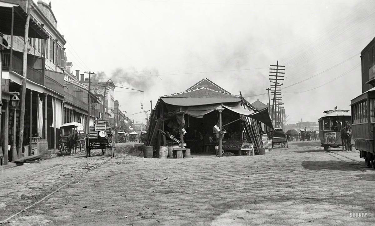 New Orleans. The old French Market, 1890s
