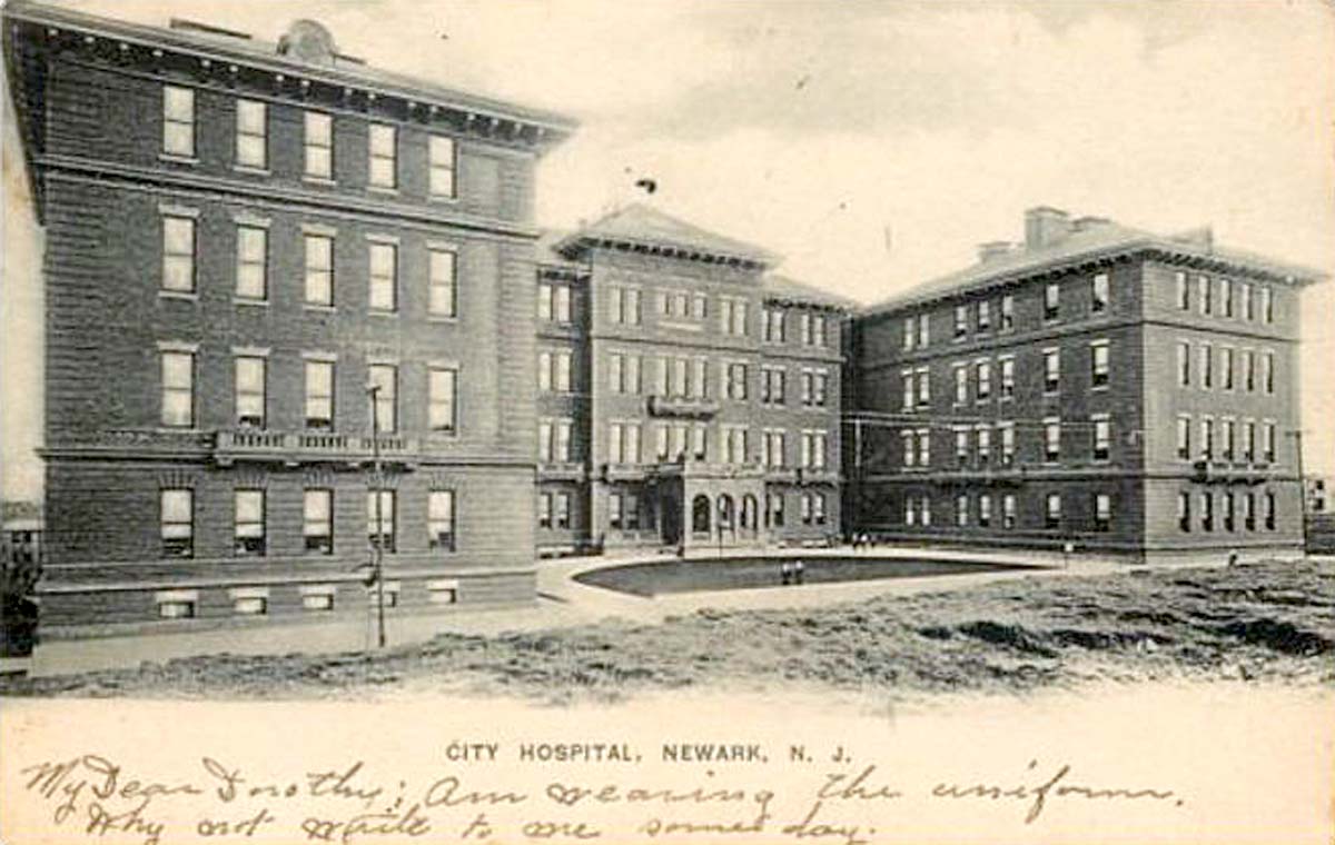 Newark. City Hospital, 1905