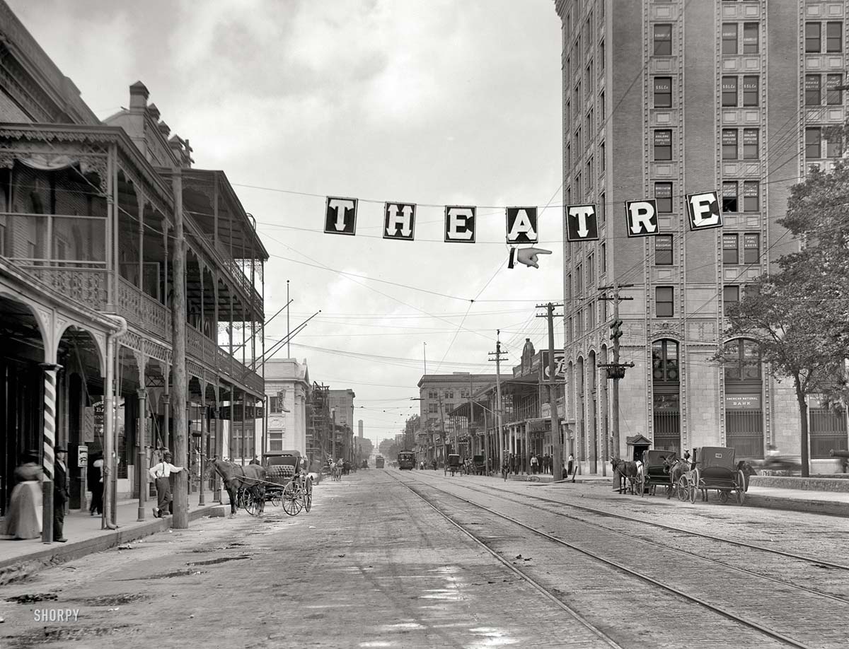 Pensacola. Palafox Street, American National Bank Building, circa 1910