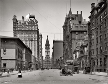 Philadelphia. Broad Street North from Spruce, 1905