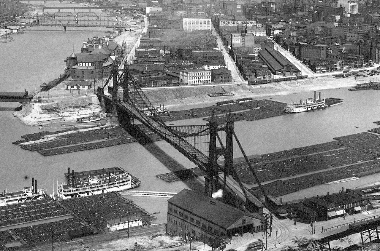 Pittsburgh. Point Bridge, 1900