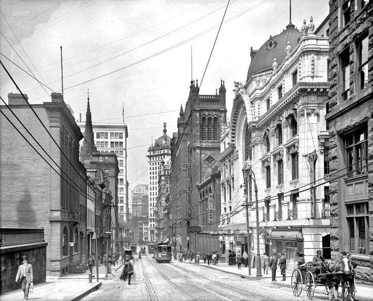 Pittsburgh. Sixth Avenue and Cherry way in 1908
