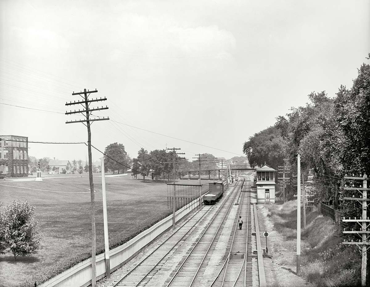 Providence. Gorham Manufacturing Co., railroad, circa 1906