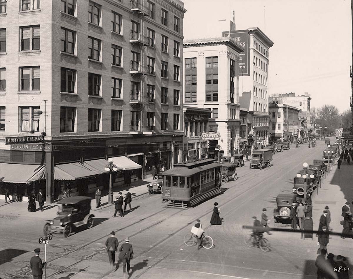 Sacramento, California. J Street, 1900s