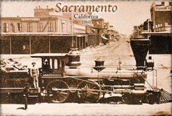 Sacramento. Locomotive, 1860