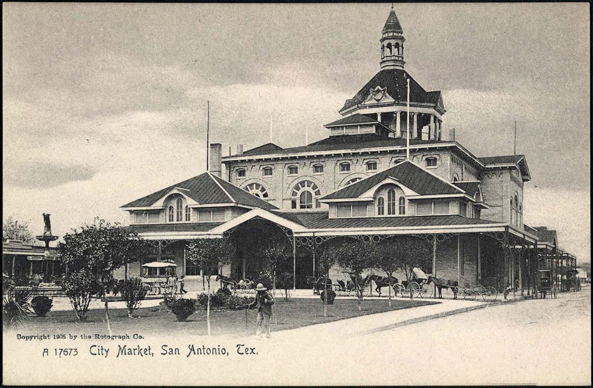 San Antonio. City market, circa 1905