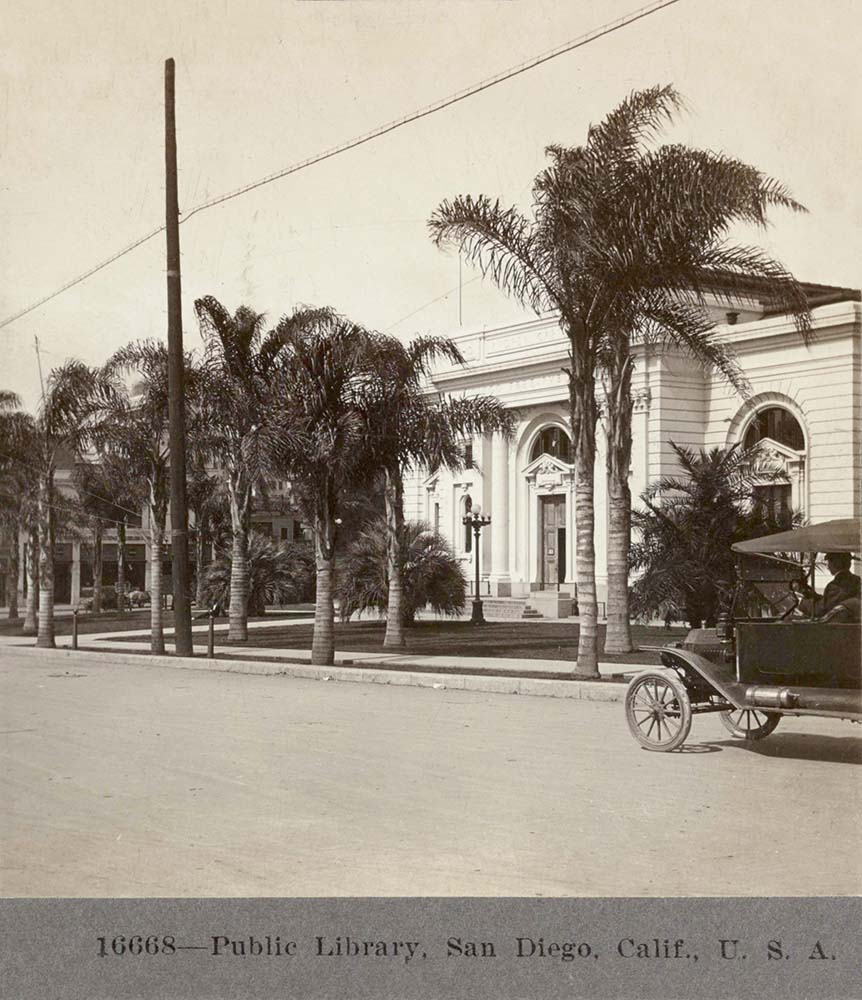 San Diego, California. Public library, between 1910 and 1920