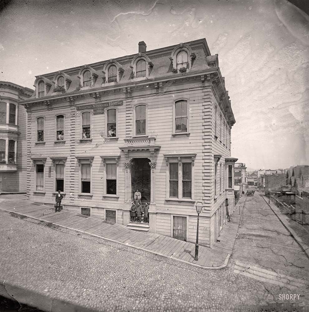 San Francisco, California. Chinese Mission House of the M.E. Church, 916 Washington Street, 1880s