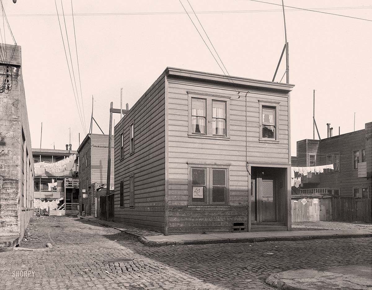 San Francisco, California. Lilac Street, Mission District, 1936