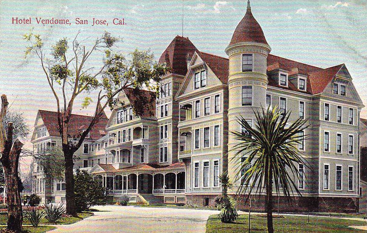San Jose, California. Hotel Vendome, 1910s