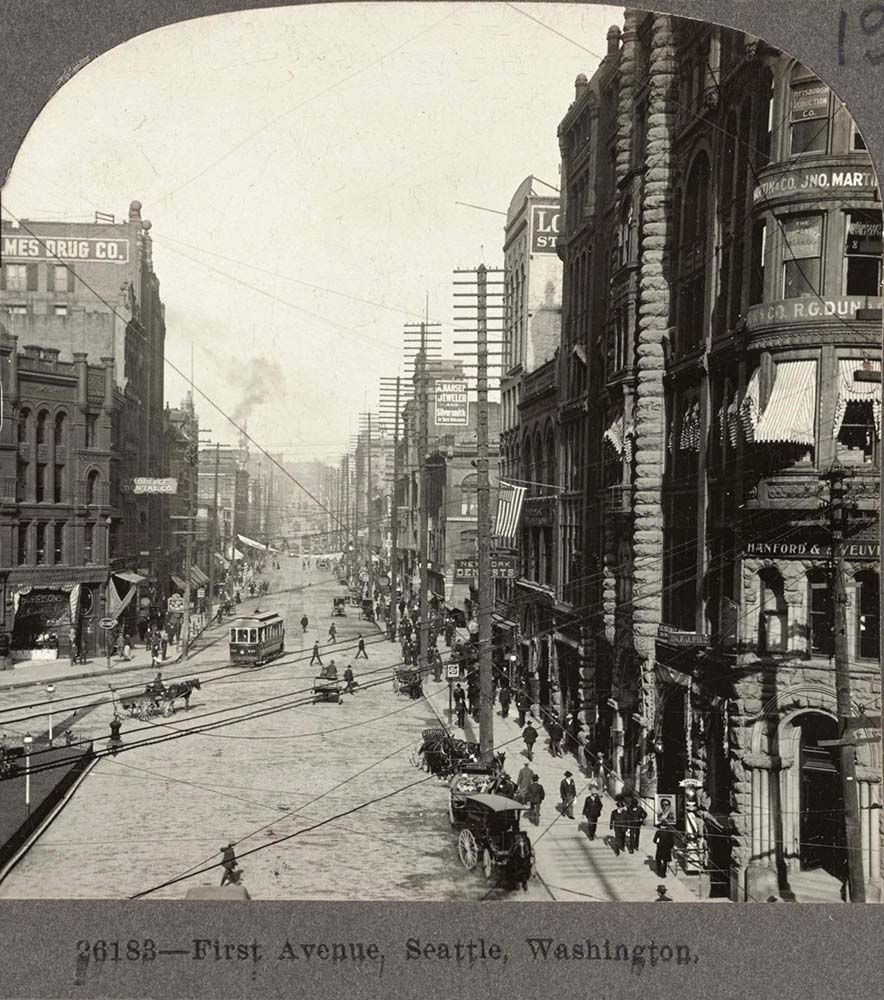 Seattle, Washington. First Avenue, 1923