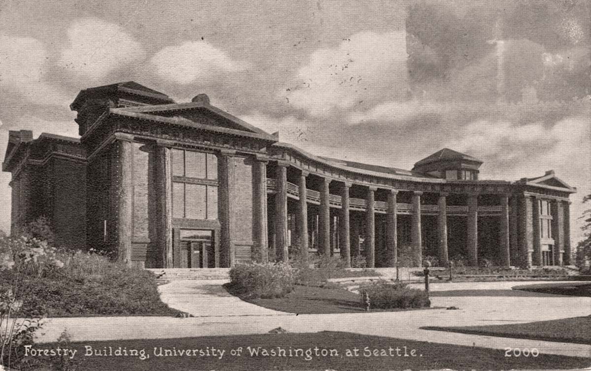 Seattle, Washington. Forestry Building, University of Washington, 1912