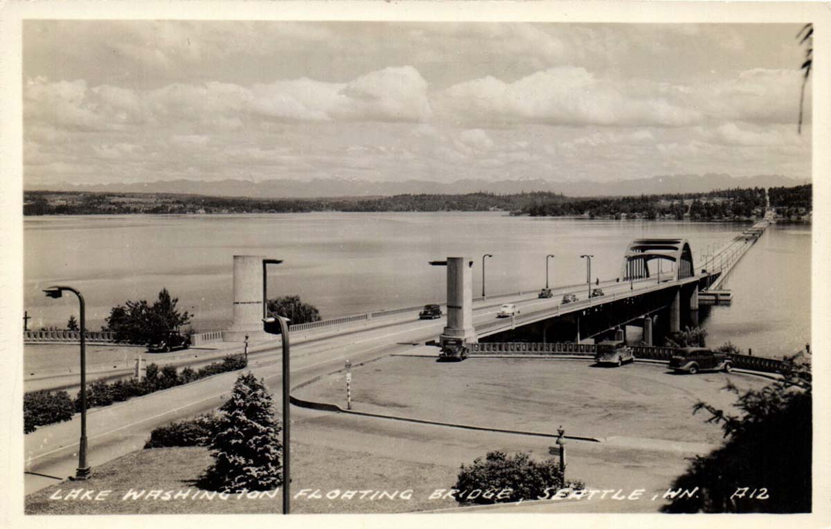 Seattle, Washington. Lake Washington, Floating Bridge