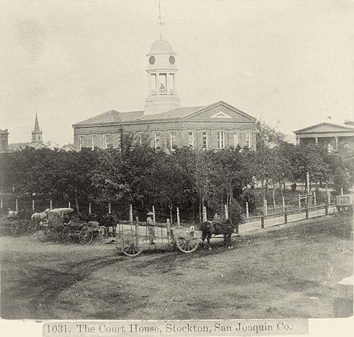 Stockton. The Court House, 1866