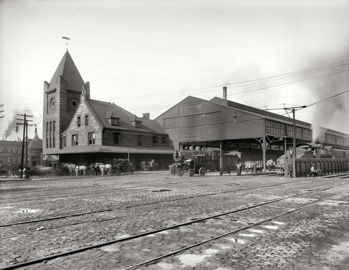 Syracuse. New York Central railroad depot, circa 1905