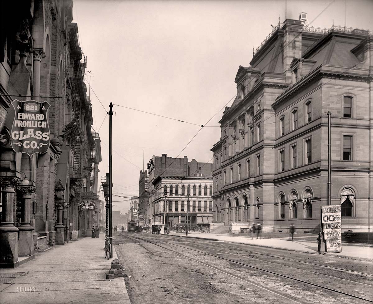 Toledo, Ohio. Post Office, Santa Clair Street, circa 1905