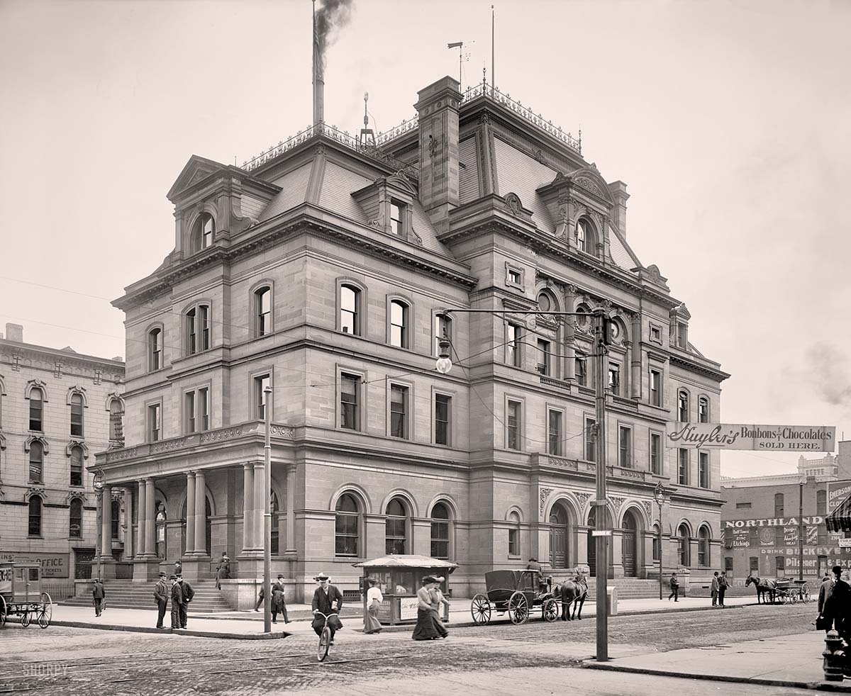 Toledo, Ohio. Post Office on Madison Avenue, circa 1905