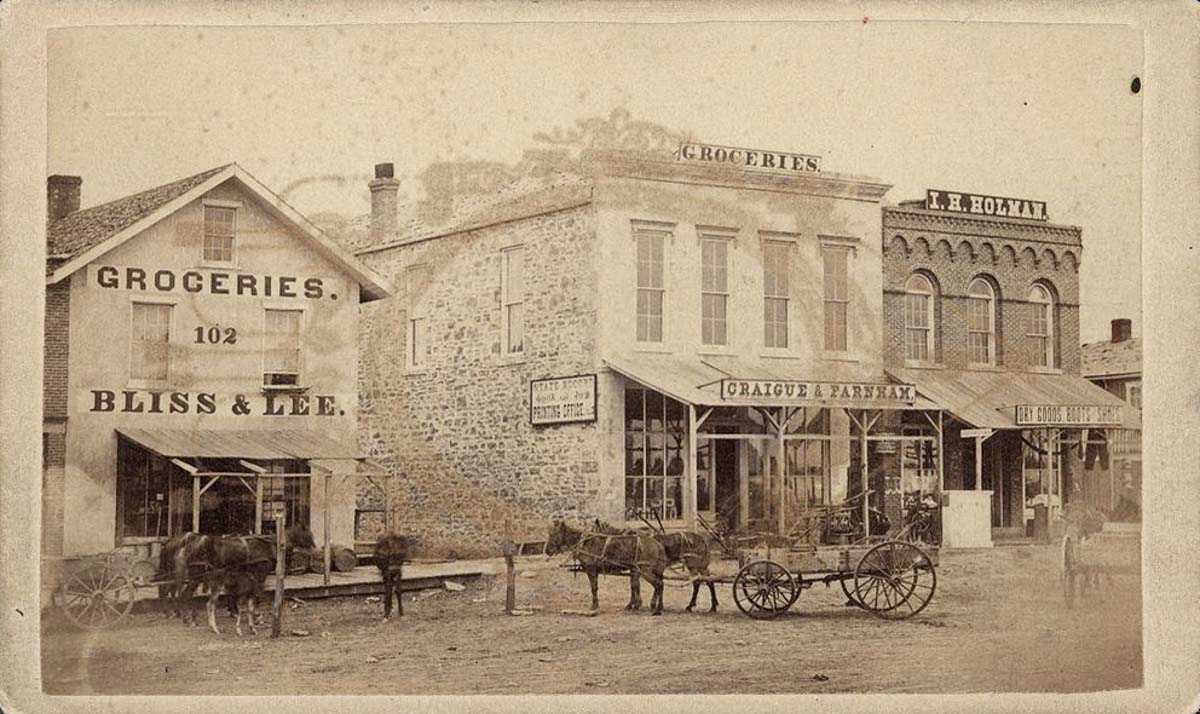 Topeka, Kansas. East 6th Street, 1868
