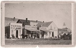 Topeka. Kansas Avenue, between 1863 and 1865