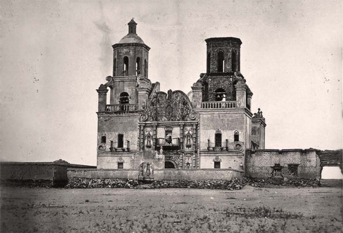 Tucson, Arizona. Mission of San Xavier del Bac, circa 1870