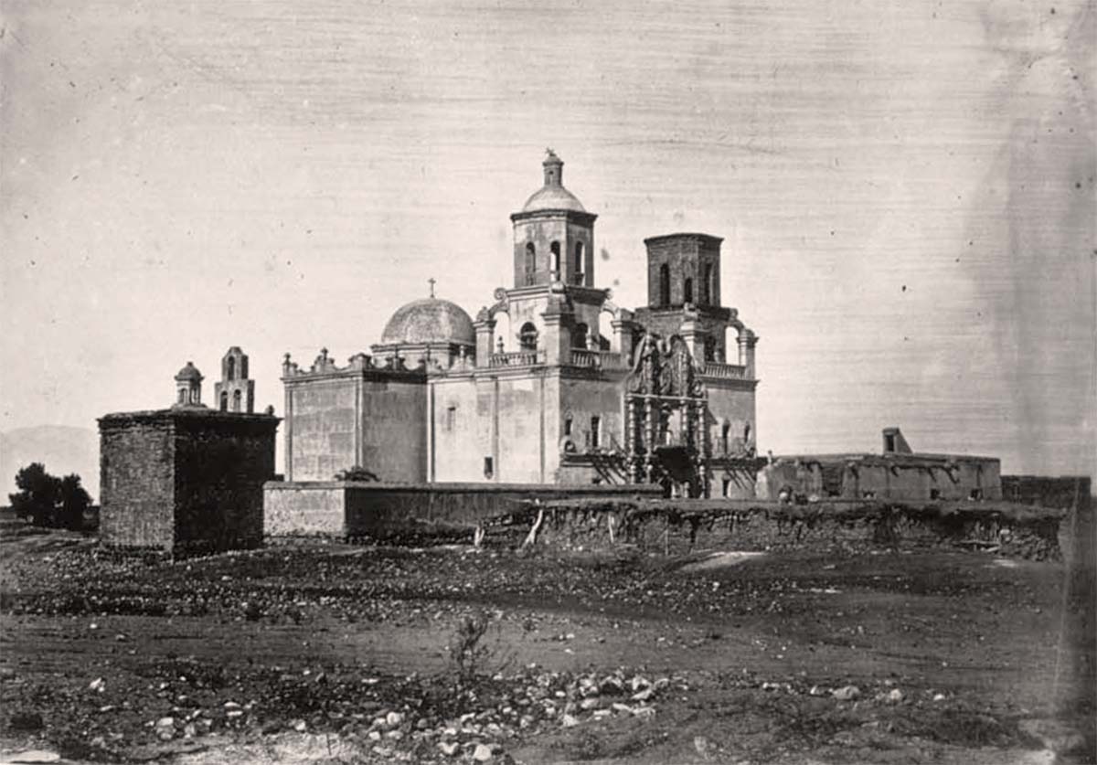 Tucson, Arizona. Mission of San Xavier del Bac, circa 1870