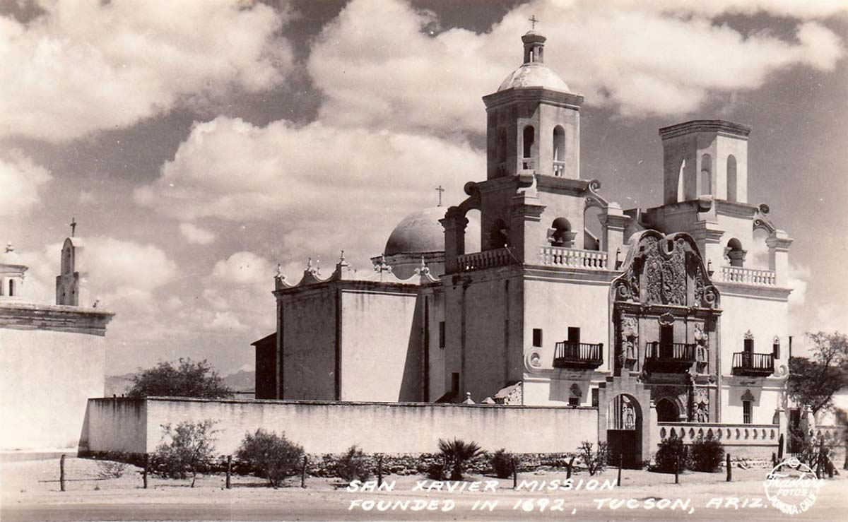Tucson, Arizona. Mission of San Xavier del Bac, between 1900 and 1950