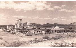 Tucson. Mission of San Xavier del Bac, General view, between 1900 and 1950