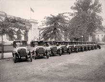 Washington. Black & White taxis at Pan American Union, 1922